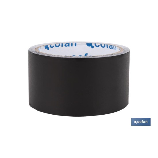 CINTA DE ALUMINIO NEGRA 30 MICRAS 50 MM X 10 M