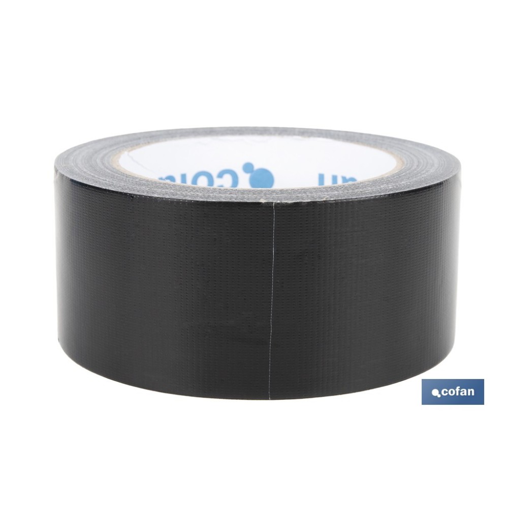 CINTA AMERICANA NEGRA 190 MICRAS 50 MM X 25 M