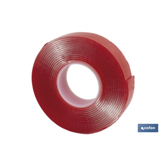 CINTA DOBLE CARA EXTRAFUERTE BRICOFAN 19 MM X 3 M