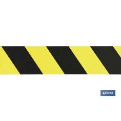 CINTA BALIZAM. AMARILLA/NEGRA 80MM X 200MTS