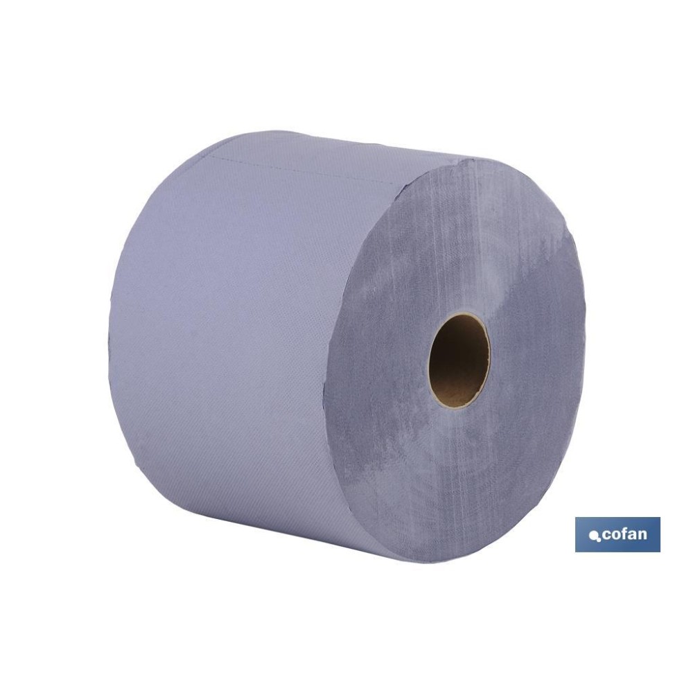 BOBINA INDUSTRIAL RECICLADA AZUL 250MTS (2 ROLLOS)