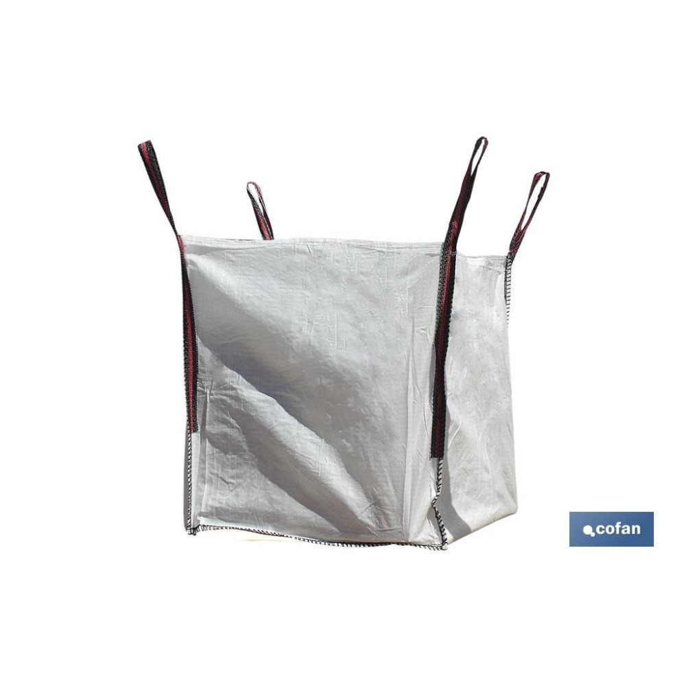 BIG BAG ESCOMBROS 85x85x90 cms COLOR BLANCO