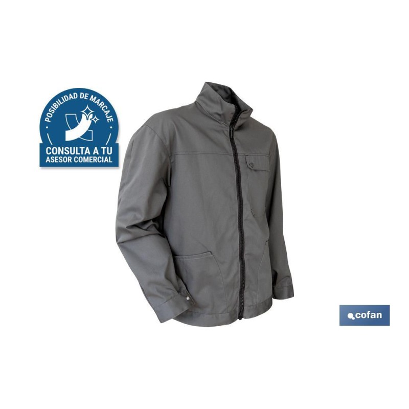 CHAQUETA TRABAJO WANKEE 245gms/m GRIS T-S