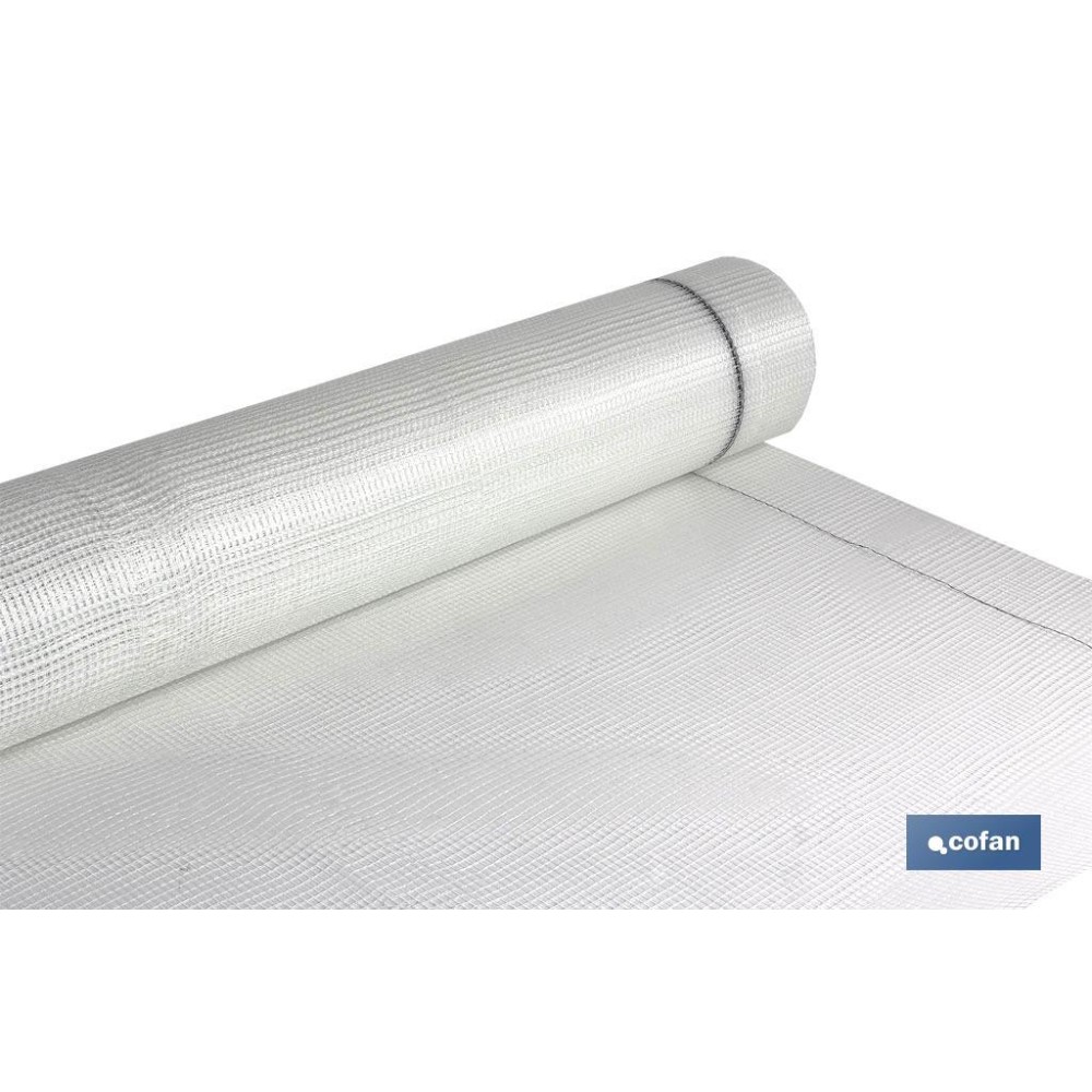 ROLLO 1x50 m MALLA F.DE VIDRIO 5x5mm REVOCOS YESO