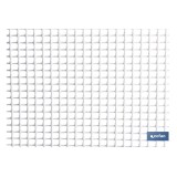 MALLA PLAST. CUADRADA JARDIN 5mm BLANCO 1x25m