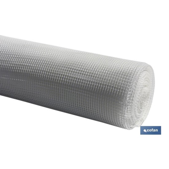 MALLA PLAST. CUADRADA JARDIN 10mm BLANCO 1x25m