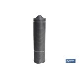 MALLA PLAST. CUADRADA JARDIN 10mm GRIS PLATA 1x25m