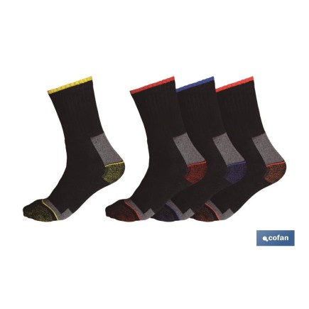 SET 4 PARES CALCETINES REFORZADOS C/POLIAMIDA T-39/42