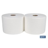 BOBINA CELULOSA EXTRA-LAMINADA VIRGEN 2 CAPAS 3K. 287 MT(2ROLLOS).
