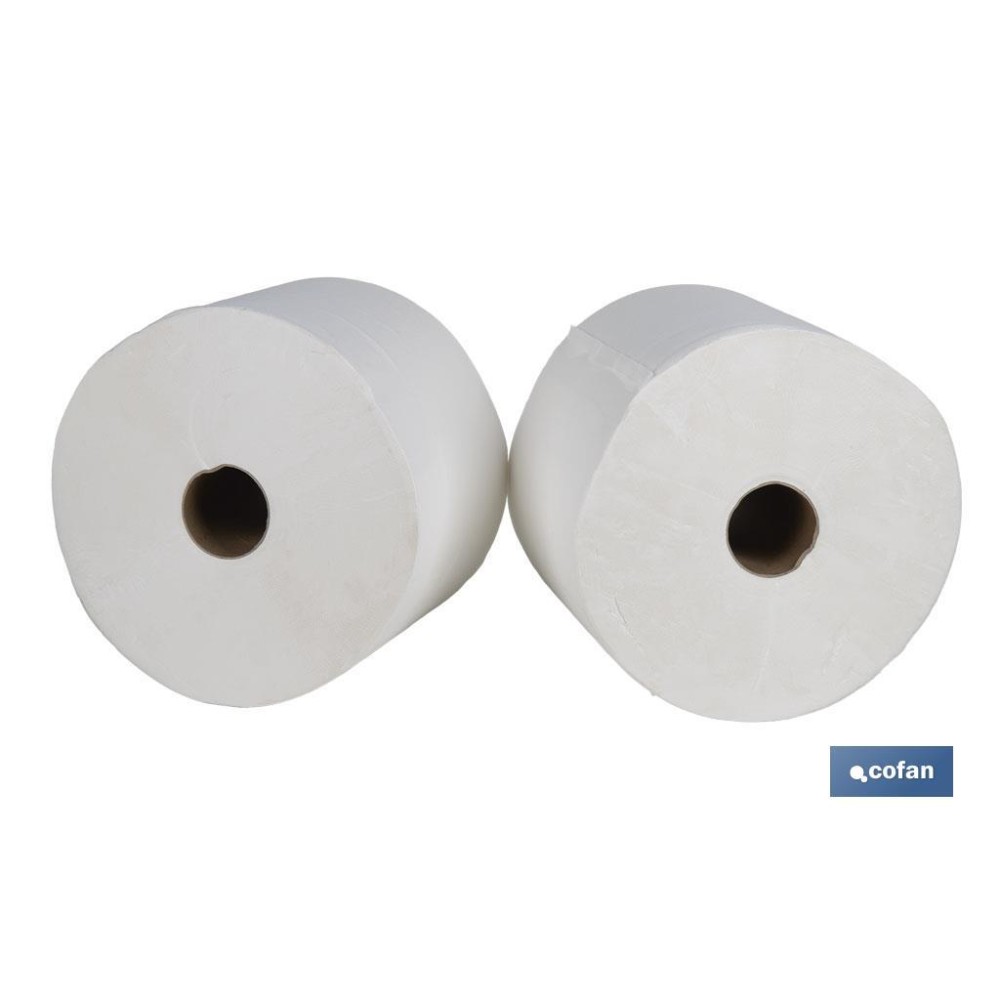 BOBINA CELULOSA EXTRA-LAMINADA VIRGEN 2 CAPAS 3K. 287 MT(2ROLLOS).