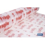 ROLLO DE PLÁSTICO DE BURBUJA FRÁGIL 40 G/M2, 1,2 X 10 M