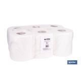 PAPEL SECAMANOS VIRGEN EXTRALAMINADO DE 2 CAPAS 90 M (6 ROLLOS)