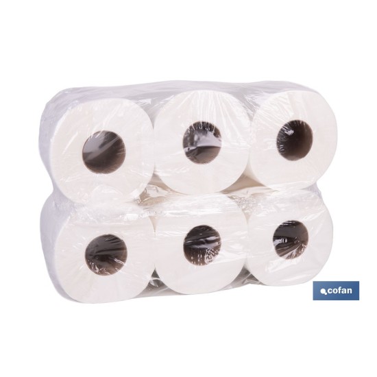 PAPEL SECAMANOS VIRGEN EXTRALAMINADO DE 2 CAPAS 90 M (6 ROLLOS)