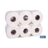 PAPEL SECAMANOS VIRGEN EXTRALAMINADO DE 2 CAPAS 90 M (6 ROLLOS)