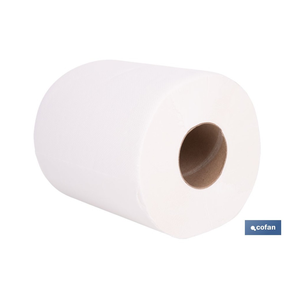 PAPEL SECAMANOS VIRGEN EXTRALAMINADO DE 2 CAPAS 90 M (6 ROLLOS)