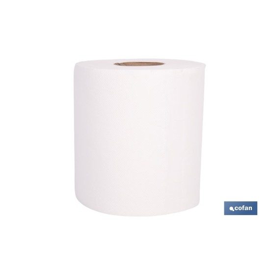 PAPEL SECAMANOS VIRGEN EXTRALAMINADO DE 2 CAPAS 90 M (6 ROLLOS)