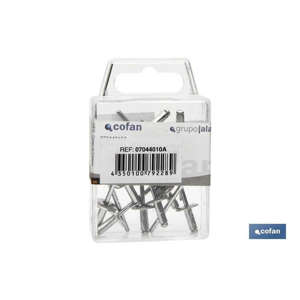 Comprar BL 10 UDS. REMACHE AL 4,8X16 (PACK: Cofan | almacendeferreteriacor.es