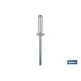 Comprar REMACHE ALUMINIO RANURADO 4 X 8 MM  Cofan | almacendeferreteriacor.es