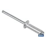 Comprar REMACHE ALUMINIO RANURADO 4.8 X 20  Cofan | almacendeferreteriacor.es
