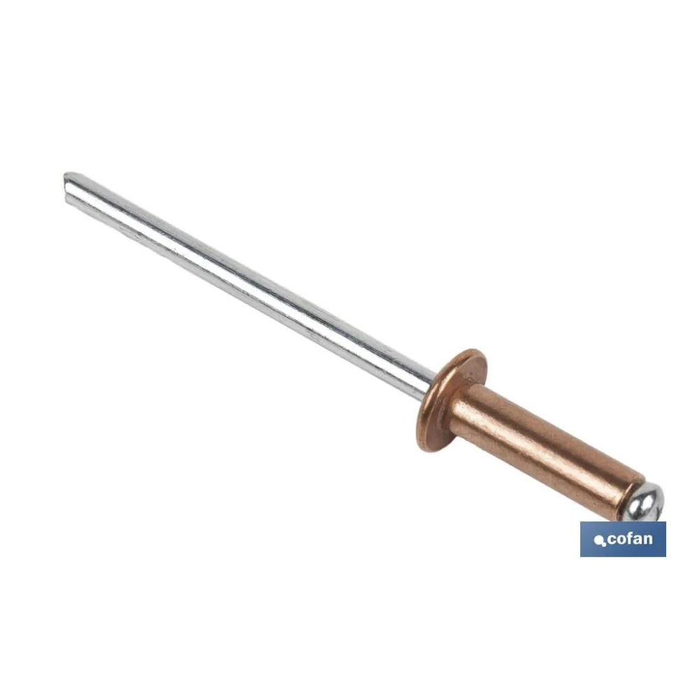 Comprar REMACHE COBRE ACERO 3 X 6 MM (PACK: Cofan | almacendeferreteriacor.es