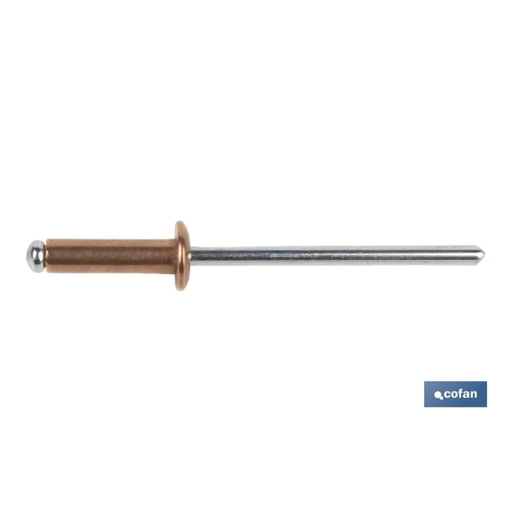 Comprar REMACHE COBRE ACERO 4 X 14 MM (PACK Cofan | almacendeferreteriacor.es