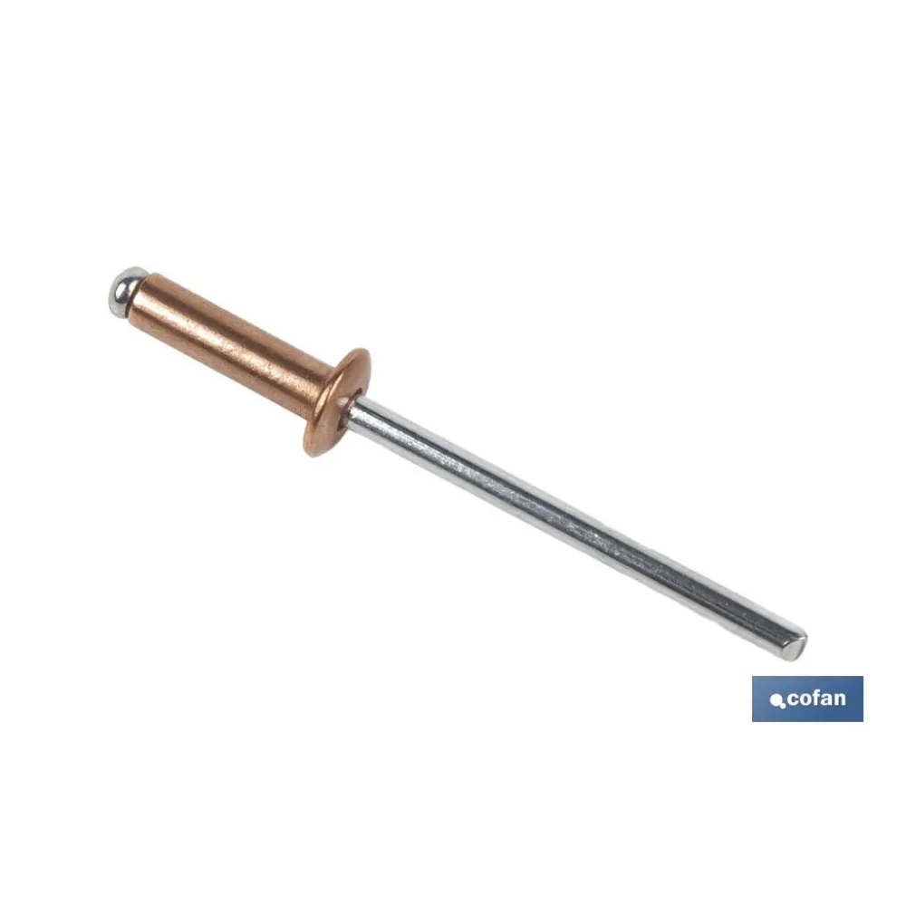 Comprar REMACHE COBRE ACERO 4 X 14 MM (PACK Cofan | almacendeferreteriacor.es