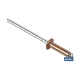 Comprar REMACHE COBRE ACERO 4,8 X 12 MM (PA Cofan | almacendeferreteriacor.es