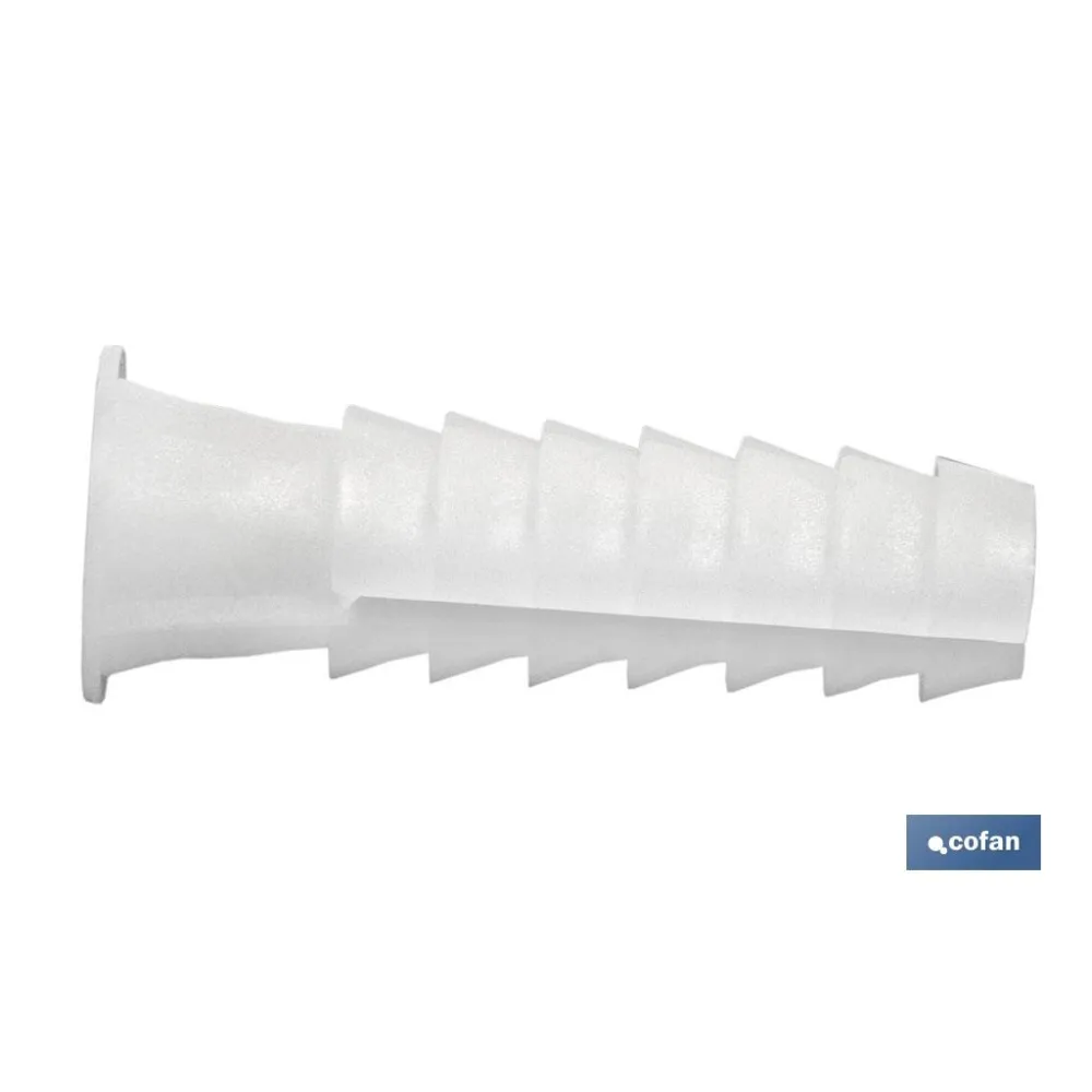 Comprar BOLSA 25 UDS TACO PLÁSTICO 8 MM (PA Cofan | almacendeferreteriacor.es