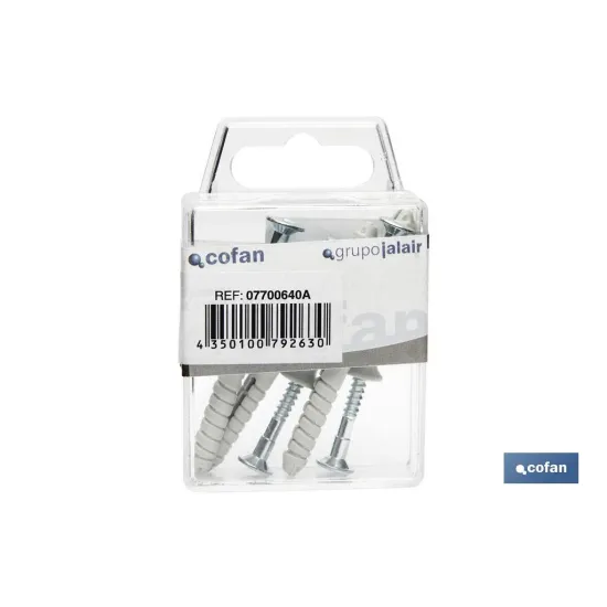 Comprar BL 2 UNITS 8X60 MM. (PACK: 10 UDS) Cofan | almacendeferreteriacor.es