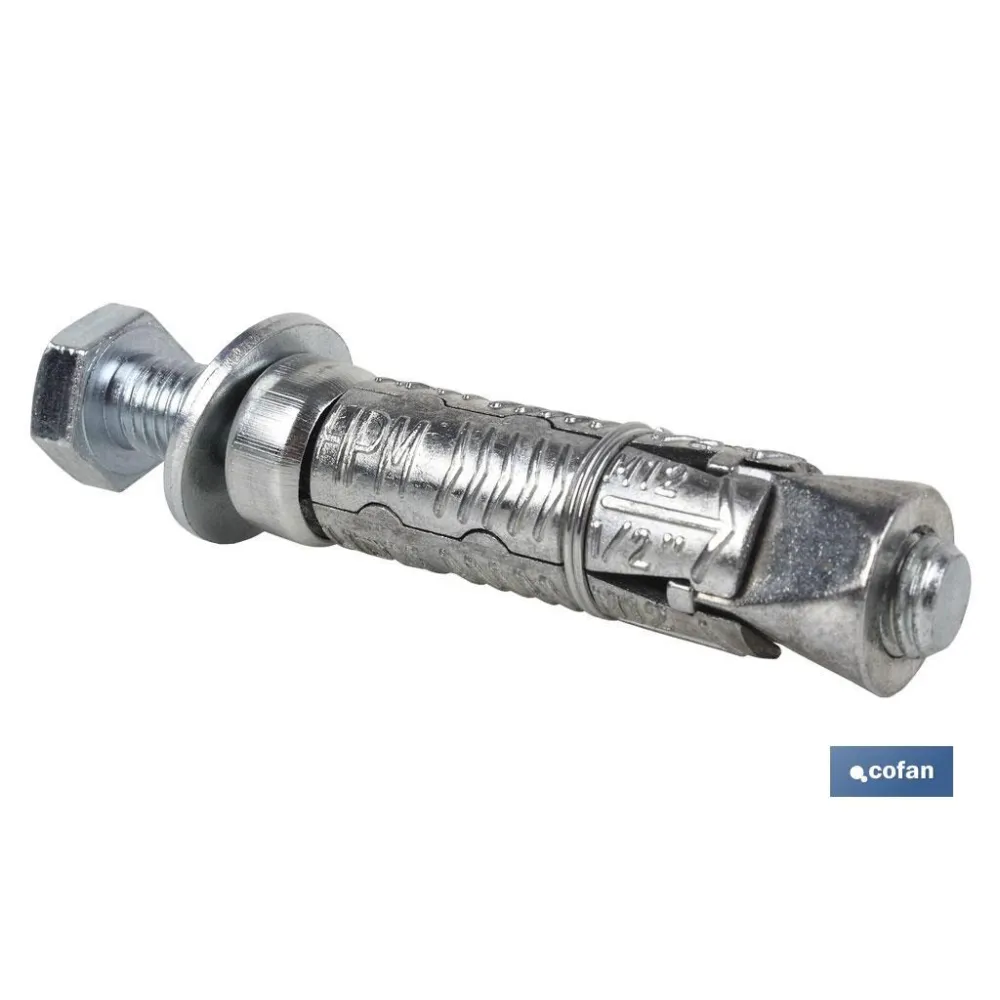 Comprar ANCLAJE ZAMAK HPM M-6x50 CON TORNIL Cofan | almacendeferreteriacor.es