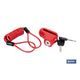 CANDADO DE FRENO DE DISCO BULÓN Ø5,5 MM CON CABLE
