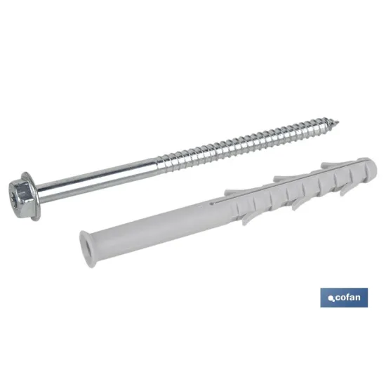 Comprar TACO LARGO DE GOLPE CON TORNILLO HE Cofan | almacendeferreteriacor.es
