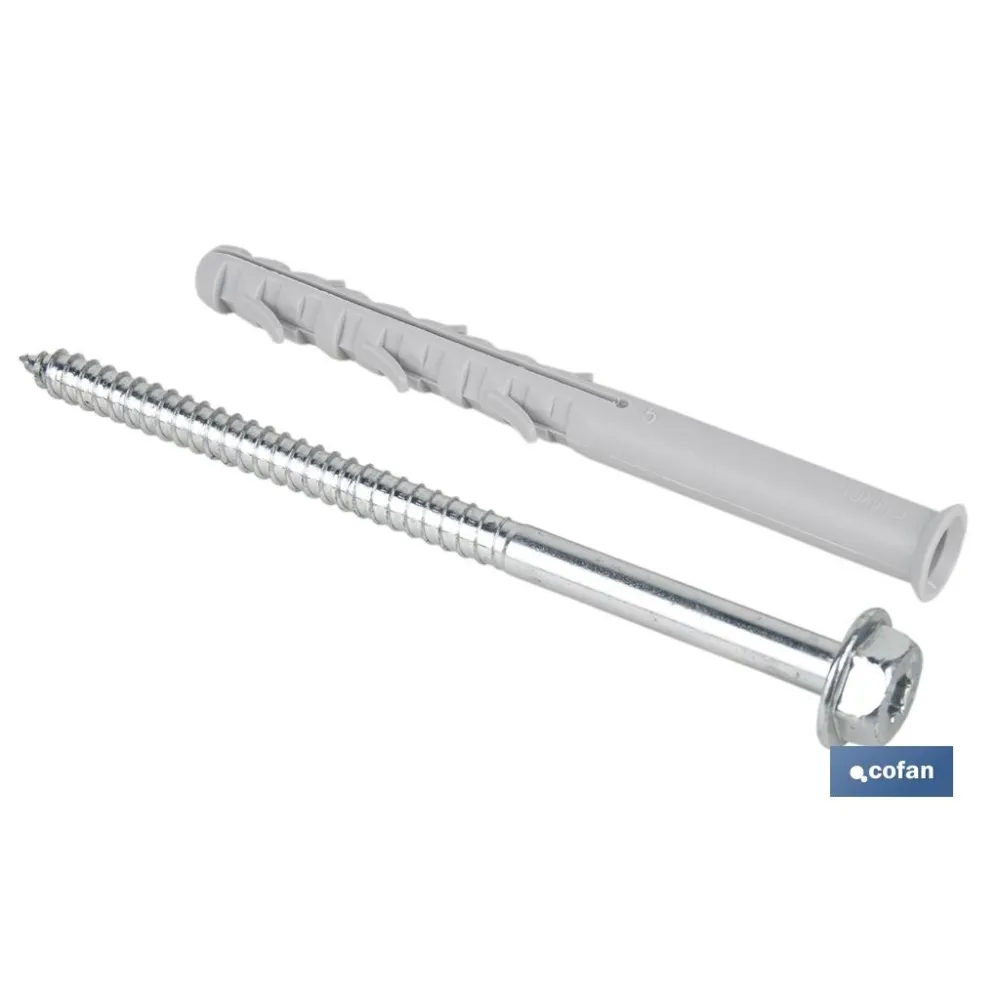 Comprar TACO LARGO DE GOLPE CON TORNILLO HE Cofan | almacendeferreteriacor.es