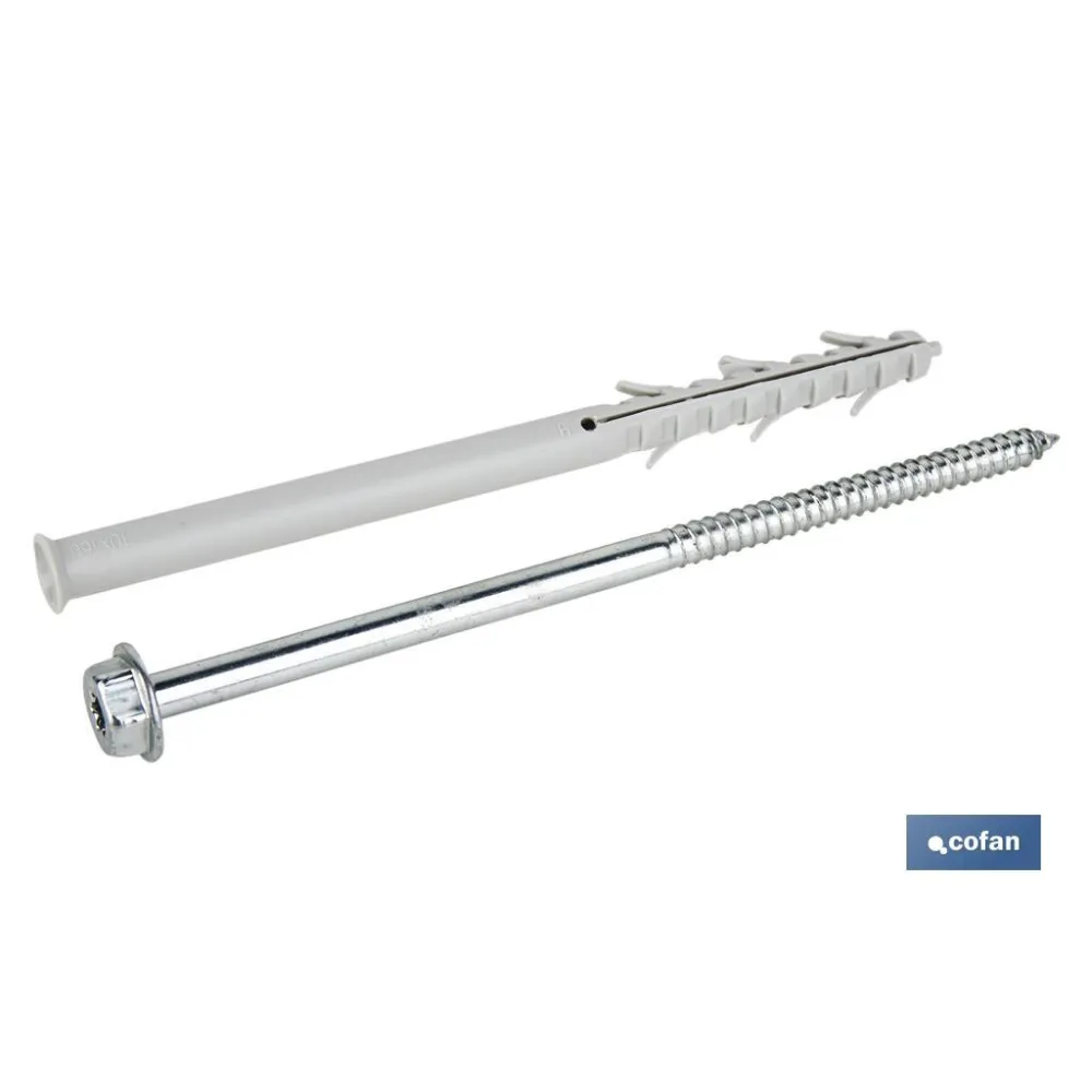 Comprar TACO LARGO DE GOLPE CON TORNILLO HE Cofan | almacendeferreteriacor.es