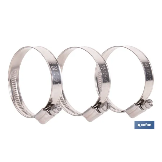 Comprar ABRAZADERA INOX A-2 BANDA 12mm 25-4 Cofan | almacendeferreteriacor.es