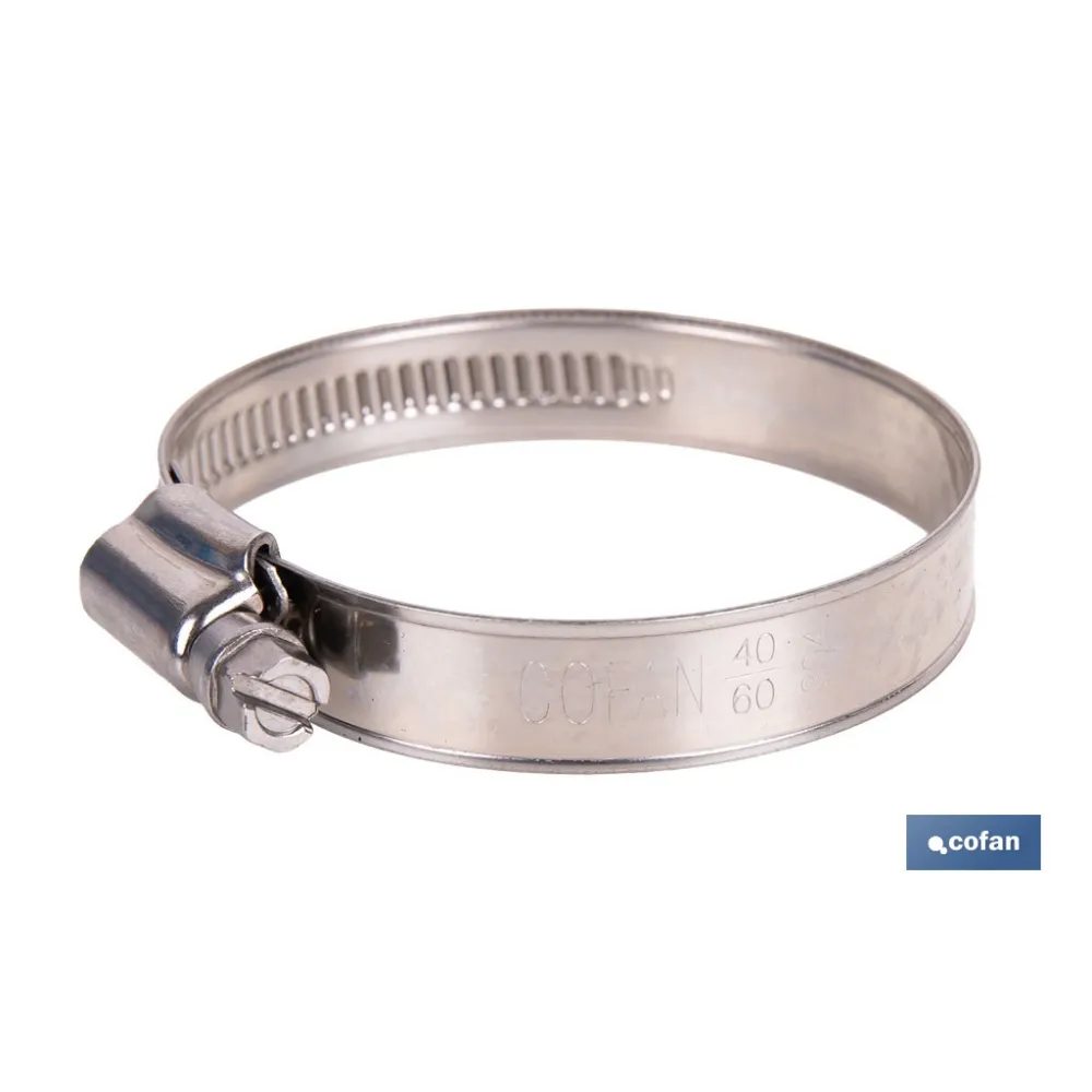 Comprar ABRAZADERA INOX A-2 BANDA 12mm 25-4 Cofan | almacendeferreteriacor.es