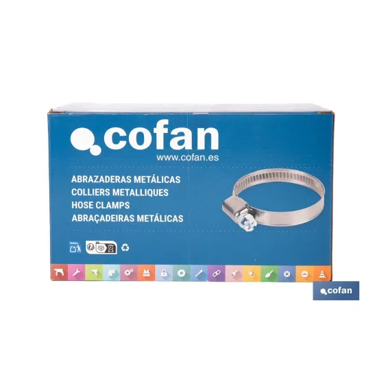 Comprar ABRAZADERA INOX A-2 BANDA 12mm 40-6 Cofan | almacendeferreteriacor.es