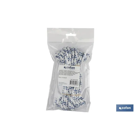 Comprar MADEJA CUERDA TRENZADA POLI 6MM 10M Cofan | almacendeferreteriacor.es