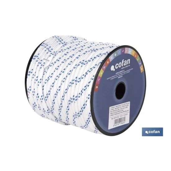 Comprar CUERDA TRENZADA POLI 8MM 50 MTS (PA Cofan | almacendeferreteriacor.es