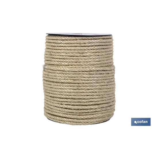 Comprar CUERDA SISAL 4 CABOS 18 MM 25 MTS N Cofan | almacendeferreteriacor.es