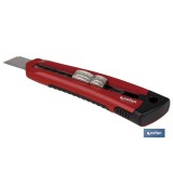 CUTTER HOJA PARTIBLE 18MM CUERPO ZAMAK