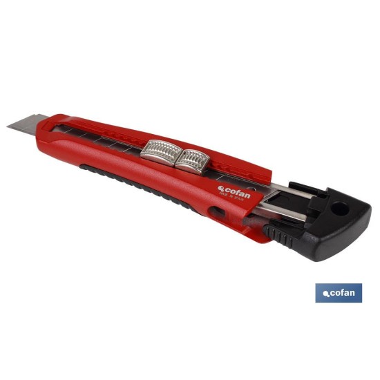 CUTTER HOJA PARTIBLE 18MM CUERPO ZAMAK