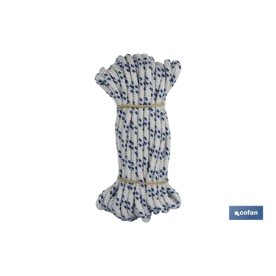 Comprar MADEJA CUERDA TRENZADA POLI 6MM 10M Cofan | almacendeferreteriacor.es