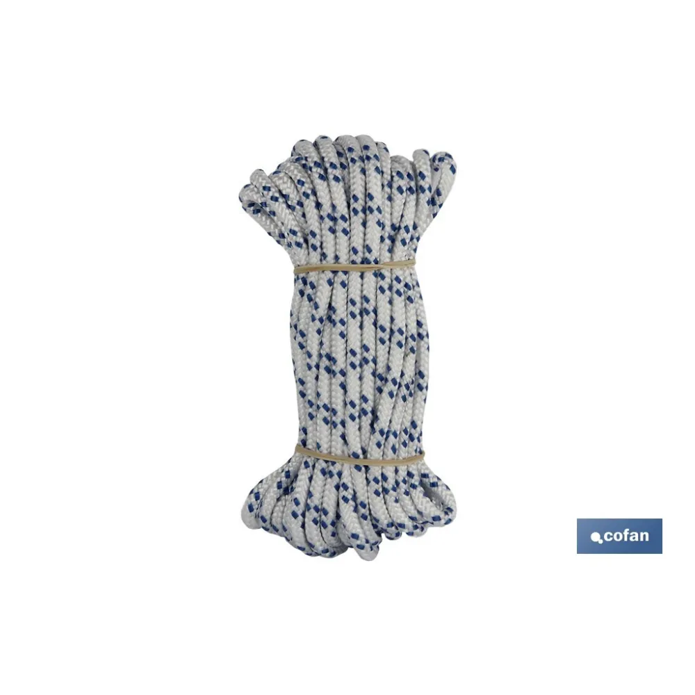 Comprar MADEJA CUERDA TRENZADA POLI 6MM 10M Cofan | almacendeferreteriacor.es