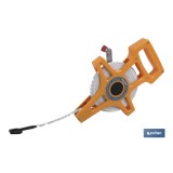 CINTA MÉTRICA FIBRA VIDRIO CON MANGO 50 M