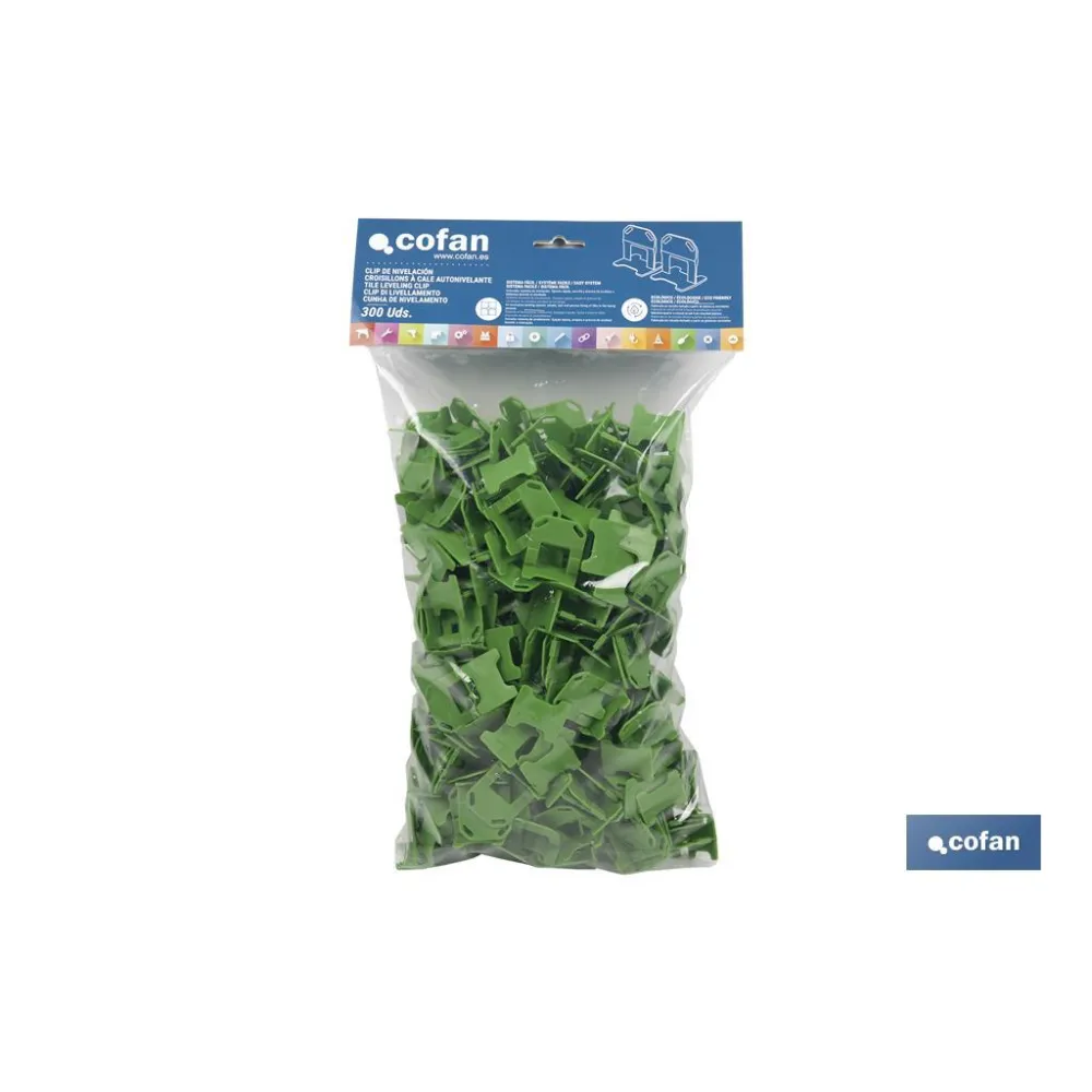 Comprar CLIP DE NIVELACIÓN 3,0 MM 300 UDS ( Cofan | almacendeferreteriacor.es