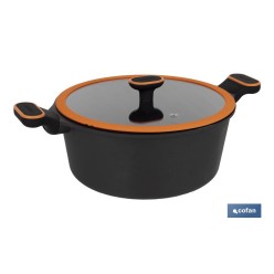 CACEROLA 28 CM FULL INDUCTION ALUMINIO FUNDIDO OLIVIER