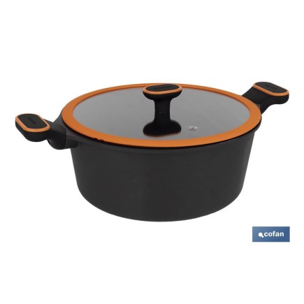 CACEROLA 28 CM FULL INDUCTION ALUMINIO FUNDIDO OLIVIER