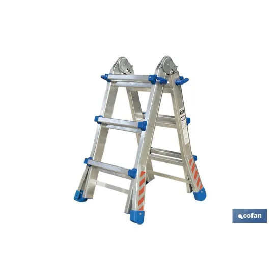 Comprar ESCALERA PLUS ALUMINIO MULTIPOSICIÓ Cofan | almacendeferreteriacor.es
