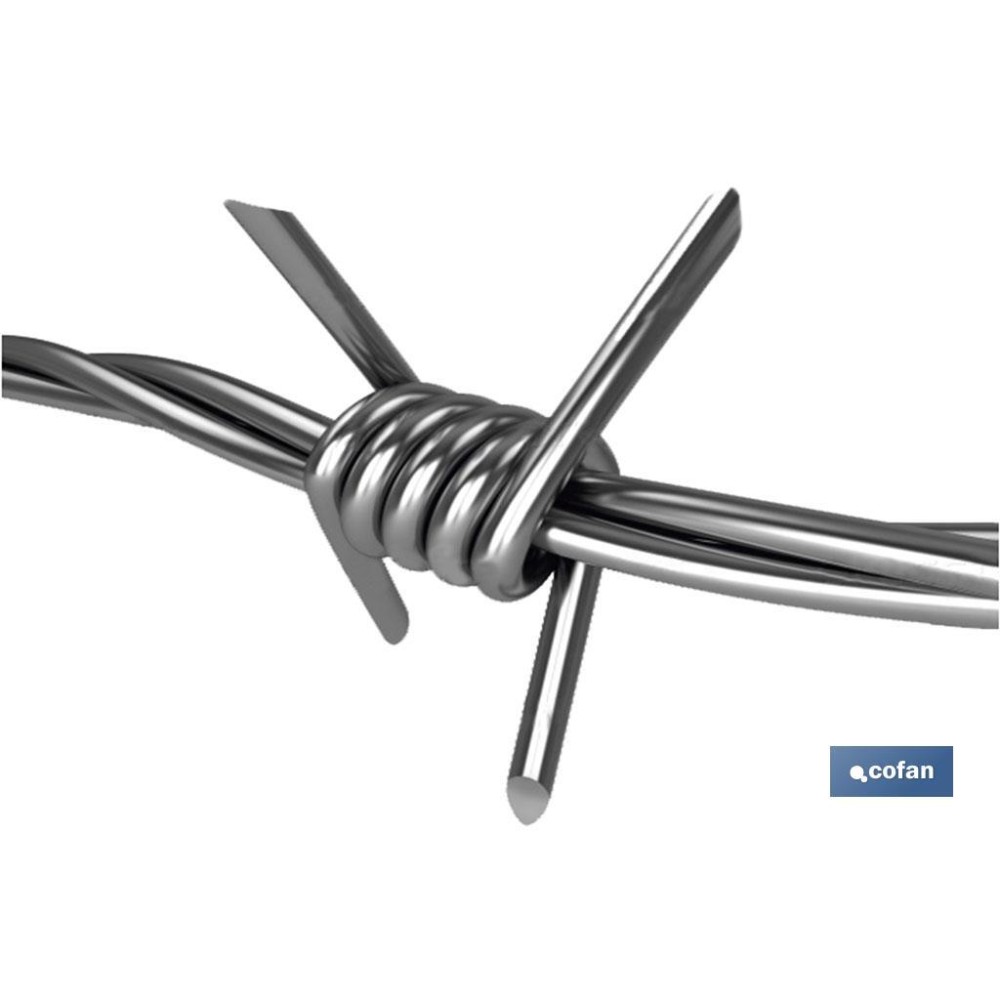 ALAMBRE DE ESPINO GALVANIZADO 1,7mm X 50m